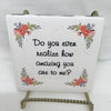 HOW AMAZING YOU ARE TO ME Wall Art Ceramic Tile Sign LOVE Gift Home Decor Positive Saying {{ JAMsCraftCloset }}