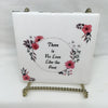 THERE IS NO LOVE LIKE THE FIRST Wall Art Ceramic Tile Sign LOVE Gift Home Decor Positive Saying {{ JAMsCraftCloset }}