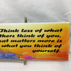 WHAT YOU THINK OF YOURSELF Funny Ceramic Tile Sign Wall Art Gift Idea Home Decor {{ JAMsCraftCloset }}