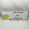 WALK BY FAITH Funny Ceramic Tile Sign Wall Art Gift Idea Home Decor {{ JAMsCraftCloset }}