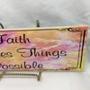 FAITH MAKES THINGS POSSIBLE Faith Ceramic Tile Sign Wall Art Gift Idea Home Decor {{ JAMsCraftCloset }}