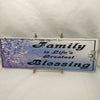 FAMILY IS LIFES GREATEST BLESSING Faith Ceramic Tile Sign Wall Art Gift Idea Home Decor {{ JAMsCraftCloset }}