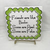 FRIENDS ARE LIKE BOOBS Faith Ceramic Tile Sign Wall Art Gift Idea Home Decor {{ JAMsCraftCloset }}