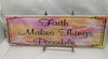 FAITH MAKES THINGS POSSIBLE Faith Ceramic Tile Sign Wall Art Gift Idea Home Decor {{ JAMsCraftCloset }}