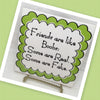 FRIENDS ARE LIKE BOOBS Faith Ceramic Tile Sign Wall Art Gift Idea Home Decor {{ JAMsCraftCloset }}