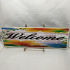 WELCOME 2 Ceramic Tile Porch Guest Room Sign Wall Art Gift Idea Home Decor {{ JAMsCraftCloset }}