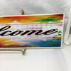 WELCOME 2 Ceramic Tile Porch Guest Room Sign Wall Art Gift Idea Home Decor {{ JAMsCraftCloset }}