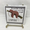 MOVE ENOUGH NOT DEAD Wall Art Ceramic Tile Sign LOVE Gift Home Decor Positive Saying {{ JAMsCraftCloset }}