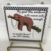 MOVE ENOUGH NOT DEAD Wall Art Ceramic Tile Sign LOVE Gift Home Decor Positive Saying {{ JAMsCraftCloset }}