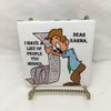 DEAR KARMA I HAVE A LIST OF PEOPLE YOU MISSED Wall Art Ceramic Tile Sign LOVE Gift Home Decor Positive Saying {{ JAMsCraftCloset }}