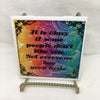 NOT EVERYONE HAD GOOD TASTE 2 Wall Art Ceramic Tile Sign LOVE Gift Home Decor Positive Saying {{ JAMsCraftCloset }}