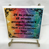 NOT EVERYONE HAD GOOD TASTE 2 Wall Art Ceramic Tile Sign LOVE Gift Home Decor Positive Saying {{ JAMsCraftCloset }}