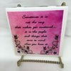 SOMETIMES IT IS NOT THE SONG Wall Art Ceramic Tile Sign LOVE Gift Home Decor Positive Saying {{ JAMsCraftCloset }}
