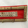 PERFECTLY IMPERFECT Wall Art Handmade Scrabble Pieces Home Decor Gift Idea {{ JAMsCraftCloset }}
