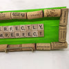 PERFECTLY IMPERFECT Wall Art Handmade Scrabble Pieces Home Decor Gift Idea {{ JAMsCraftCloset }}