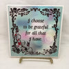 I CHOOSE TO BE GRATEFUL Faith Ceramic Tile Sign Wall Art Gift Idea Home Decor {{ JAMsCraftCloset }}