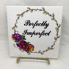 PERFECTLY IMPERFECT Faith Ceramic Tile Sign Wall Art Gift Idea Home Decor {{ JAMsCraftCloset }}