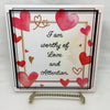 I AM WORTHY OF LOVE Faith Ceramic Tile Sign Wall Art Gift Idea Home Decor {{ JAMsCraftCloset }}