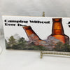 CAMPING WITHOUT BEER IS JUST SITTING IN THE WOODS Ceramic Tile Sign Wall Art Gift Idea Home Decor Positive Saying Quote Repurposed Upcycled {{ JAMsCraftCloset }}