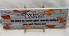 COWBOY LOGIC TASTE YOUR WORDS Ceramic Tile Sign Wall Art Gift Idea Home Decor Positive Saying Quote Repurposed Upcycled {{ JAMsCraftCloset }}