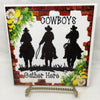 COWBOYS GATHER HERE Faith Ceramic Tile Sign Wall Art Gift Idea Home Decor {{ JAMsCraftCloset }}