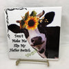 DONT MAKE ME FLIP MY HEIFER SWITCH Ceramic Farm Tile Sign Wall Art Gift Idea Home Decor {{ JAMsCraftCloset }}