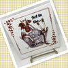 NOT IN THE MOOOD Ceramic Farm Tile Sign Wall Art Gift Idea Home Decor {{ JAMsCraftCloset }}