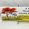 I WAS RAISED ON COUNTRY SUNSHINE Ceramic Tile Sign Wall Art Gift Idea Home Decor Positive Saying Quote Repurposed Upcycled {{ JAMsCraftCloset }}