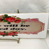TODAY WILL BE A GOOD DAY Ceramic Tile Sign Wall Art Gift Idea Home Decor Positive Saying Quote Repurposed Upcycled {{ JAMsCraftCloset }}