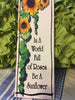 IN A WORLD FULL OF ROSES Ceramic Tile Sign Wall Art Wedding Gift Home Decor {{ JAMsCraftCloset }}