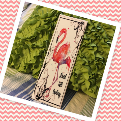 STAND TALL DARLING Ceramic Tile Sign Wall Art Wedding Gift Home Decor {{ JAMsCraftCloset }}