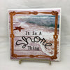 IT IS A SHORE THING Ceramic Tile Sign Wall Art Gift Idea Ocean Lover Home Decor {{ JAMsCraftCloset }}