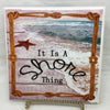 IT IS A SHORE THING Ceramic Tile Sign Wall Art Gift Idea Ocean Lover Home Decor {{ JAMsCraftCloset }}