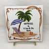 HAPPINESS IS A DAY AT THE BEACH Ceramic Tile Sign Wall Art Gift Idea Ocean Lover Home Decor {{ JAMsCraftCloset }}