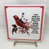A BIRD SITTING ON A TREE Ceramic Tile Sign Wall Art Gift Idea Bird Lover Home Decor {{ JAMsCraftCloset }}