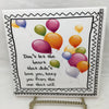 DONT LET THE HEART THAT DIDNT LOVE YOU Wall Art Ceramic Tile Sign LOVE Gift Home Decor Positive Saying {{ JAMsCraftCloset }}