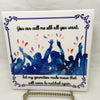 CALL ME OLD BEST MUSIC Wall Art Ceramic Tile Sign LOVE Gift Home Decor Positive Saying {{ JAMsCraftCloset }}