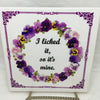 I LICKED IT SO IT IS MINE Wall Art Ceramic Tile Sign LOVE Gift Home Decor Positive Saying {{ JAMsCraftCloset }}