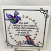 BEST FEELING IN THE WORLD Wall Art Ceramic Tile Sign LOVE Gift Home Decor Positive Saying {{ JAMsCraftCloset }}