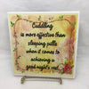 CUDDLING IS MORE EFFECTIVE THAN SLEEPING PILLS Wall Art Ceramic Tile Sign LOVE Gift Home Decor Positive Saying {{ JAMsCraftCloset }}