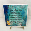 OPINIONS ARE NOT FACTS Wall Art Ceramic Tile Sign LOVE Gift Home Decor Positive Saying {{ JAMsCraftCloset }}