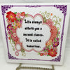 LIFE OFFERS SECOND CHANCE Wall Art Ceramic Tile Sign LOVE Gift Home Decor Positive Saying {{ JAMsCraftCloset }}