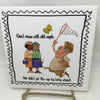 CALL ME OLD BEST MUSIC Wall Art Ceramic Tile Sign LOVE Gift Home Decor Positive Saying {{ JAMsCraftCloset }}