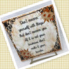 DONT CONCERN YOURSELF Wall Art Ceramic Tile Sign LOVE Gift Home Decor Positive Saying {{ JAMsCraftCloset }}
