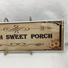 PORCH SWEET PORCH Ceramic Tile Sign Wall Art Gift Idea Home Decor Positive Saying Quote Repurposed Upcycled {{ JAMsCraftCloset }}
