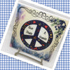 GIVE PEACE A CHANCE Wall Art Ceramic Tile Sign Gift Home Decor Positive Saying Affirmation {{ JAMsCraftCloset }}