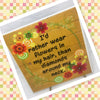 I WOULD RATHER WEAR FLOWER THAN DIAMONDS Wall Art Ceramic Tile Sign Gift Home Decor Positive Saying Affirmation {{ JAMsCraftCloset }}