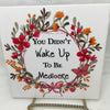 YOU DIDNT WAKE UP TO BE MEDIOCRE Wall Art Ceramic Tile Sign Gift Home Decor Positive Saying Affirmation {{ JAMsCraftCloset }}