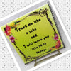 TREAT ME LIKE A JOKE Wall Art Ceramic Tile Sign Gift Home Decor Positive Saying Affirmation {{ JAMsCraftCloset }}
