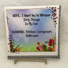 I WANT YOU TO WHISPER DIRTY THINGS IN MY EAR Wall Art Ceramic Tile Sign Gift Home Decor Positive Saying Affirmation {{ JAMsCraftCloset }}